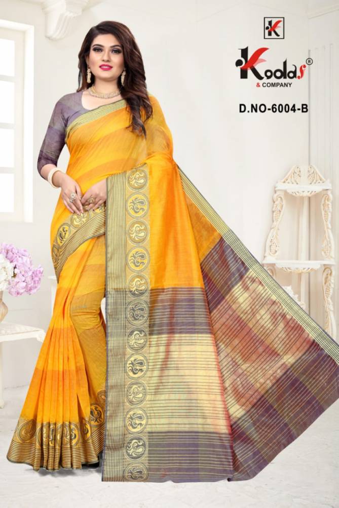 Vatika 6004 Latest Fancy Cotton Casual Wear Designer Saree Collection